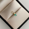 Dije Canutillo de Esmeralda Oro amarillo 18k 0,15 Gr / 2,3 mm / 1,1 Cm