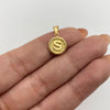 Dije Letra S diamantada Oro amarillo 18k 0,6 Gr / 10,3 mm / 1,7 Cm