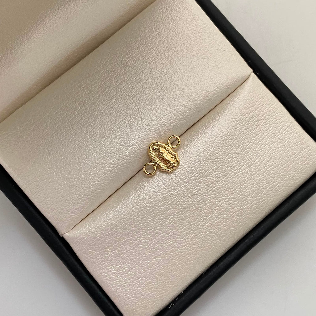 Herraje Virgen de Guadalupe Silueta Oro amarillo 18k 0,3 Gr / 1,1 Cm