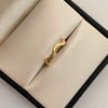 Anillo Ondas Oro amarillo 18k / Talla 7 1/2 / 1,6 Gr / 2 mm