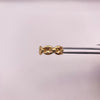 Anillo Gc grande Oro amarillo 18k / Talla 6 3/4 / 2,74 Gr / 2,20 mm