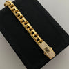 Pulso It Tejido especial Inflado Broche Casting Oro amarillo 18k 22,05 Gr / 8,8 mm / 21,6 Cm