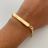 Pulso It 3x1 Placa (por fabricacion) Oro amarillo 18k 5,85 Gr / 4,8 mm / 19 Cm