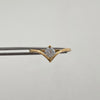 Anillo Solitario Oro amarillo 18k / Talla 9 1/2 / 1,75 Gr