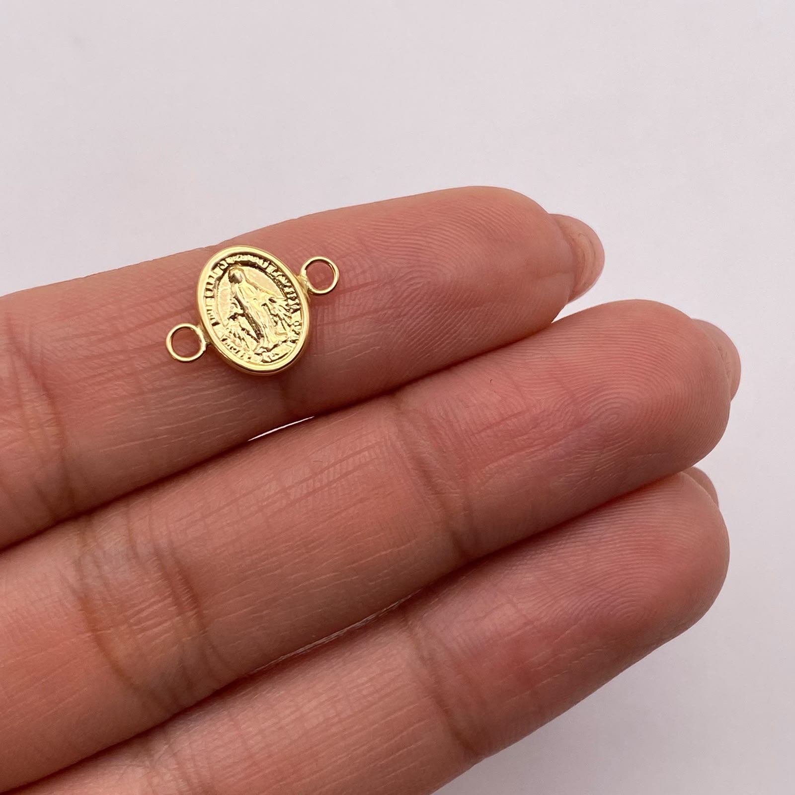 Herraje san miguel arcangel Oro amarillo 18k 0,45 Gr / 1,3 Cm