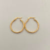 Candonga Entorchada Oro amarillo 18k 1,5 Gr / 2,6 Cm