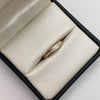 Anillo churumbela circones blancos Oro amarillo 18k / Talla 7 / 2,5 Gr / 2,35 mm