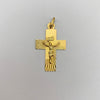 Dije It Cruz diamantada cristo Oro amarillo 18k +4 / 1,8 Gr / 17,9 mm / 3,2 Cm