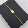 Pulso bebé aro seguido placa nube Oro amarillo 1,50 Gr / 14,5 Cm  Broche 0,15