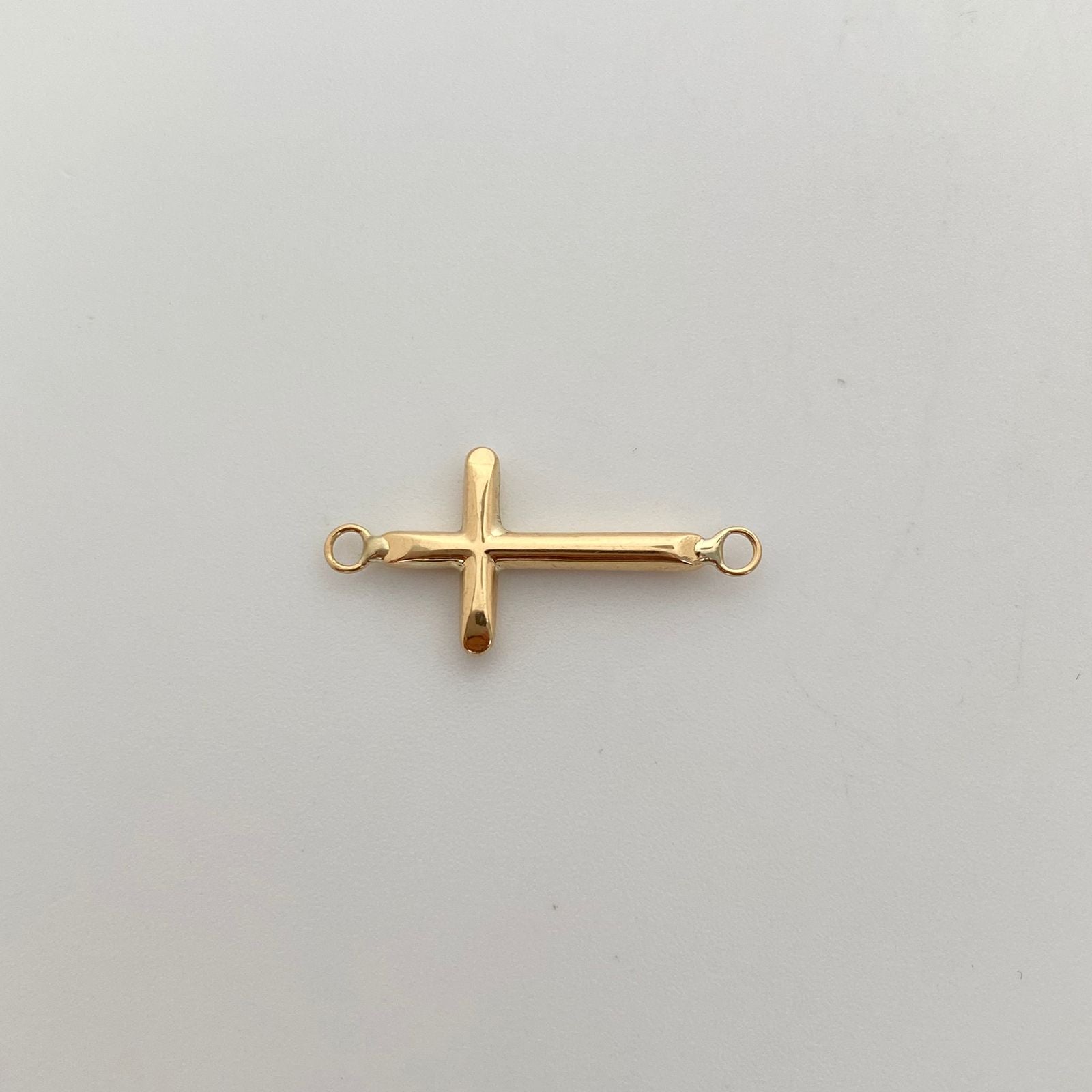 Herraje Cruz Tubular Oro amarillo 18k 0,55 Gr / 13,1 Cm