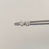 Topos Circon blanco Oro amarillo 18k 1,1 Gr / 6 mm