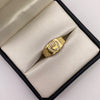 Anillo Corona rx circones blancos Oro amarillo 18k / Talla 8 1/4 / 5,4 Gr / 4,8 mm