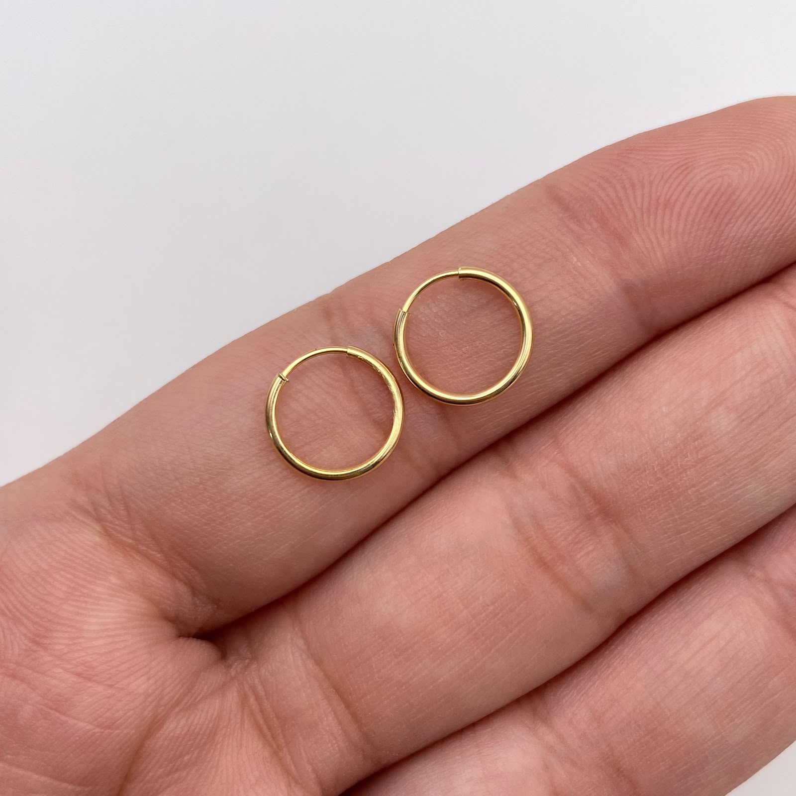 Candonga imperdible Oro amarillo 18k 0,48 Gr / 1 Cm