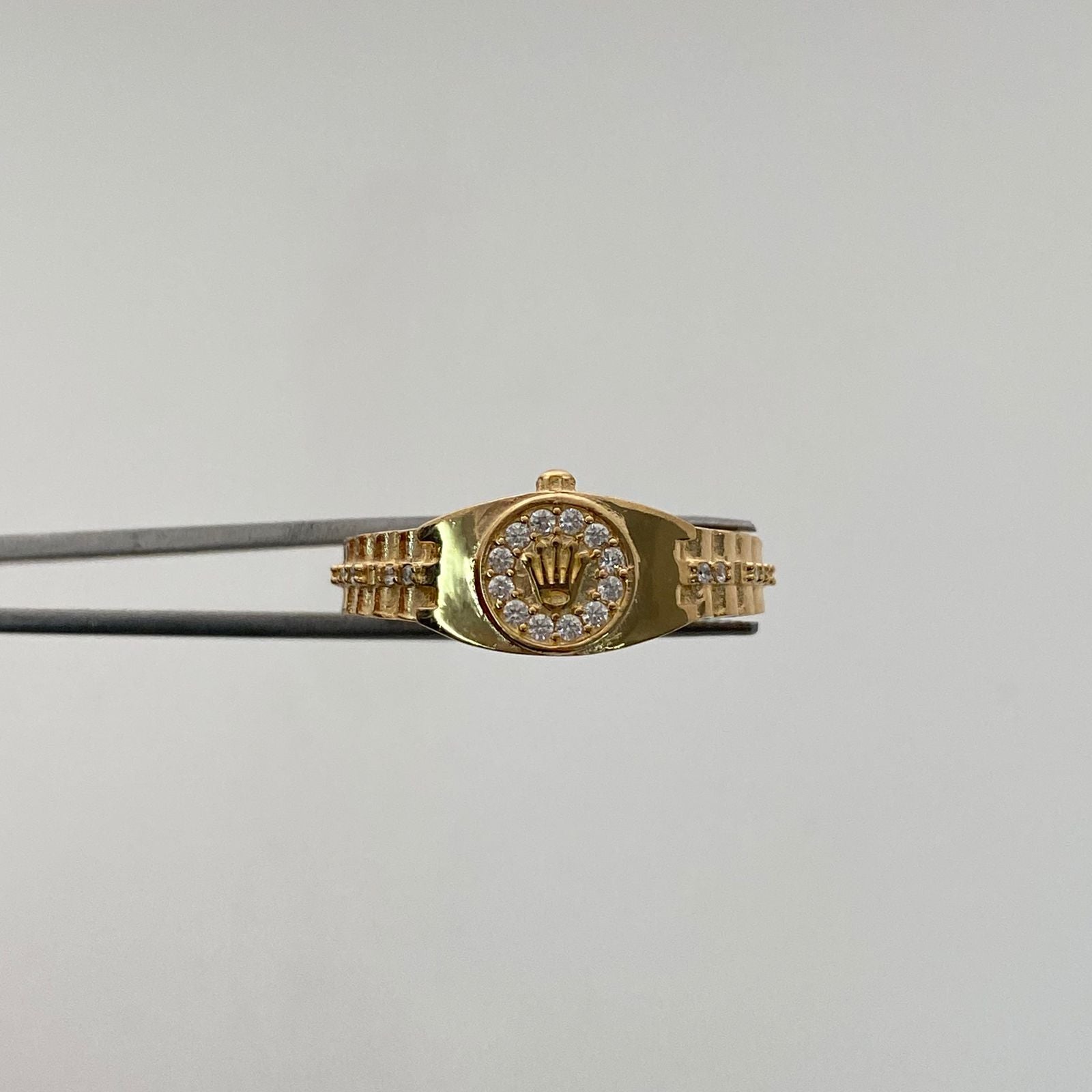 Anillo Corona Rx Casting Oro amarillo 18k / Talla 10 / 4 Gr / 4 mm
