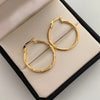 Candonga Entorchada Oro amarillo 18k 1,5 Gr / 2,6 Cm