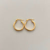 Candonga Liso Sello Oro amarillo 18k 1,8 Gr / 1,8 Cm