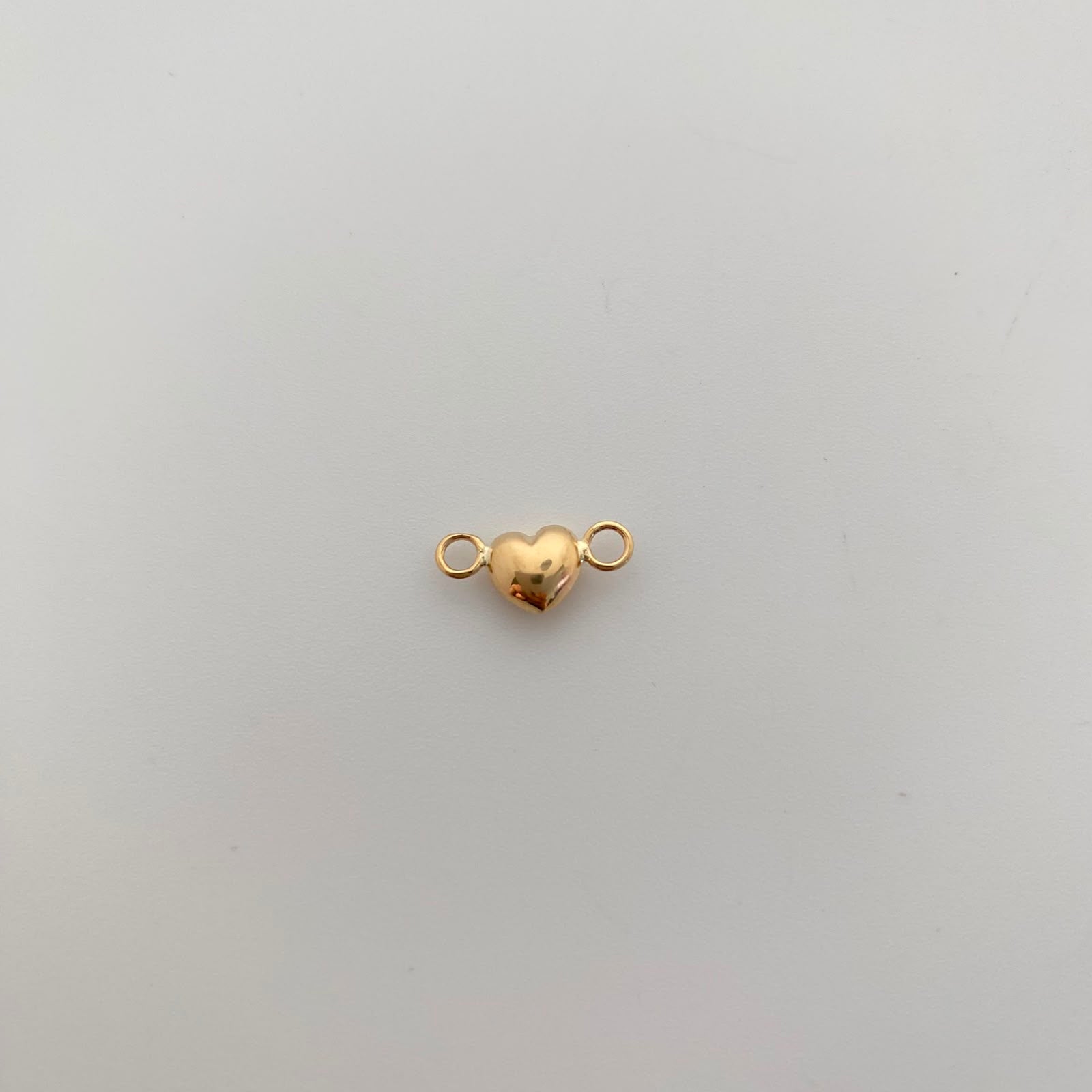 Herraje Corazon Inflado Oro amarillo 18k 0,3 Gr / 1,3 Cm
