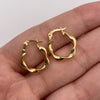 Candonga entorchada Oro amarillo 18k 1,13 Gr / 1,6 Cm