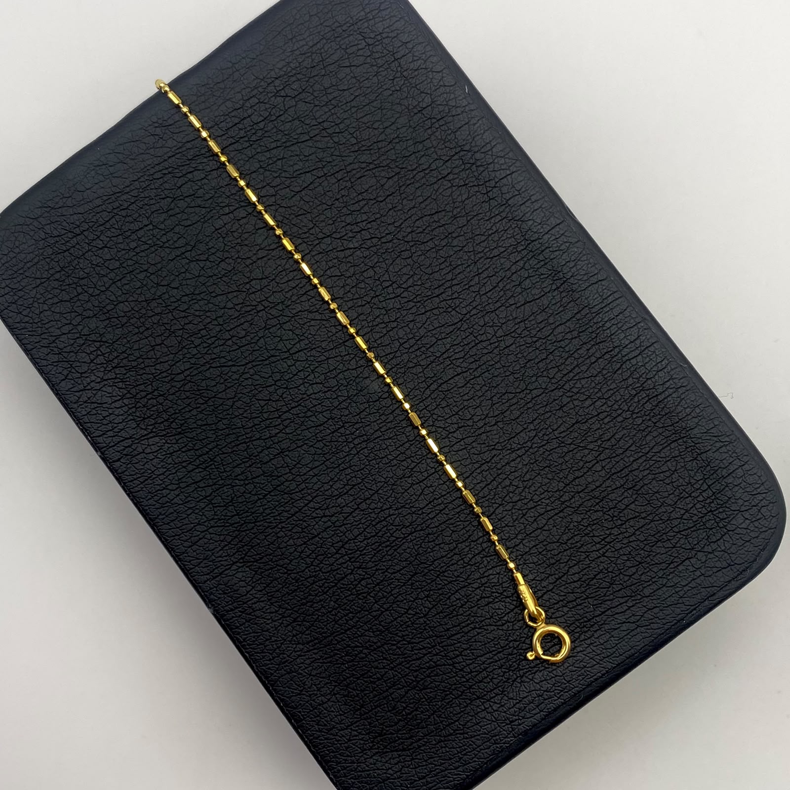 Tobillera It militar especial Oro amarillo 18k +2 / 1,61 Gr / 1,20 mm / 25 Cm