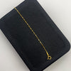 Tobillera It militar especial Oro amarillo 18k +2 / 1,59 Gr / 1,20 mm / 25 Cm