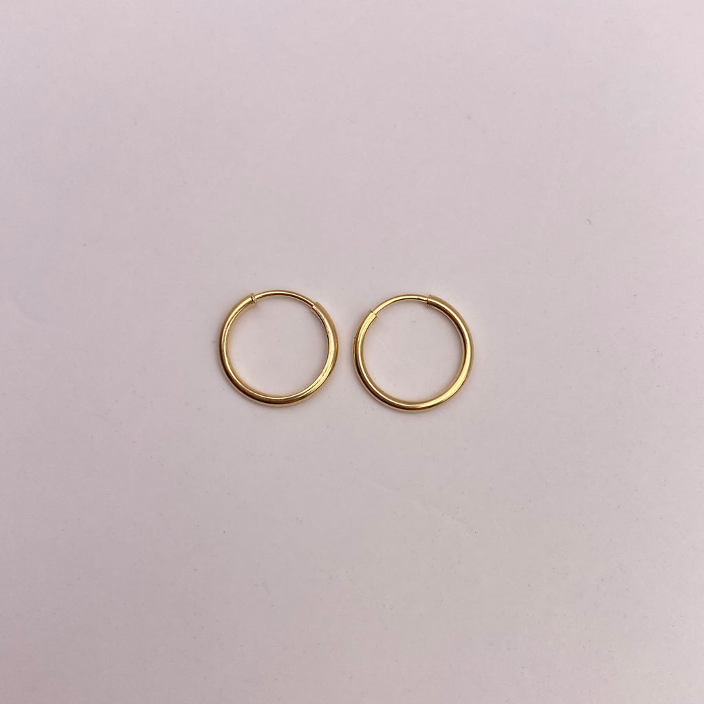 Candonga imperdible Oro amarillo 18k 0,44 Gr / 1 Cm