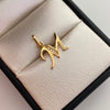 Dije Letra M Casting Oro amarillo 18k 1,15 Gr / 14,6 mm / 1,8 Cm