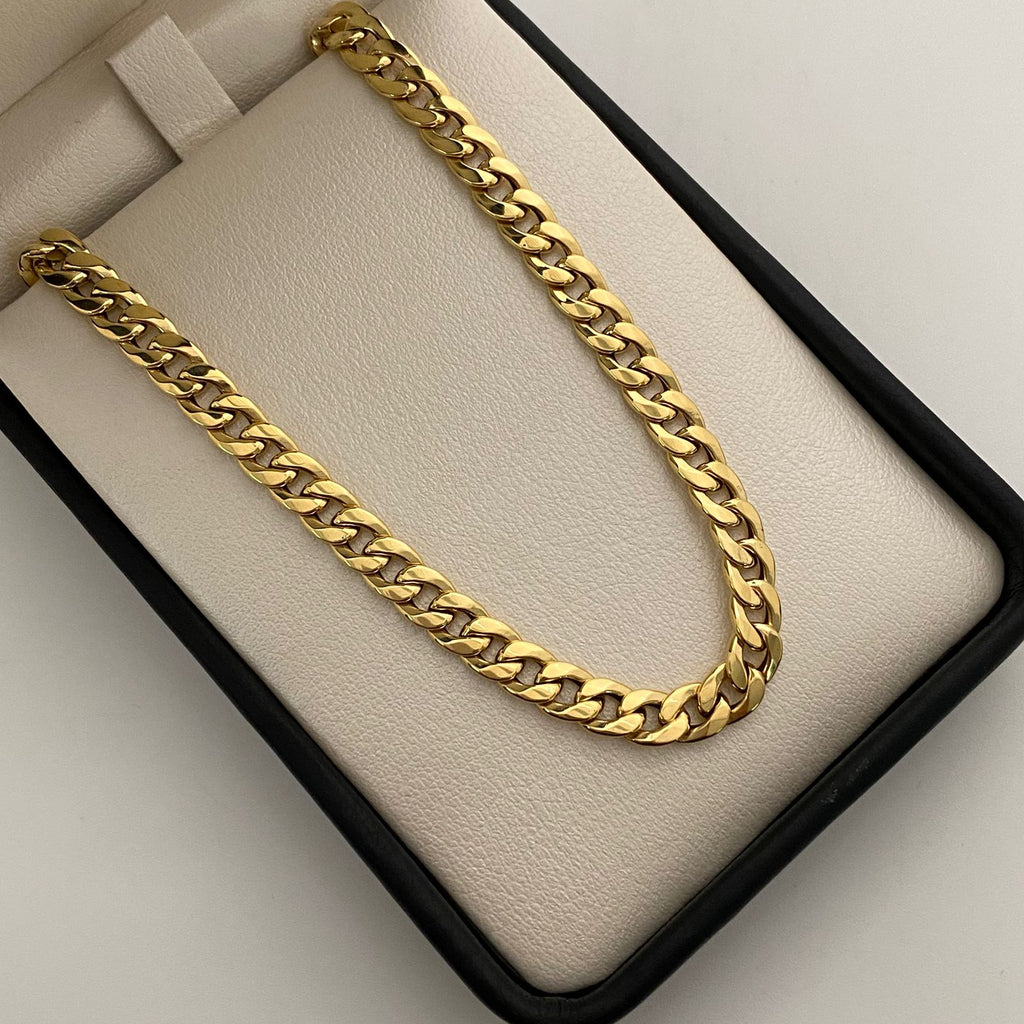 Cadena It Cubana Inflada Broche Especial Oro amarillo 18k +1 / 11,45 Gr / 5,7 mm / 60 Cm