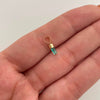 Dije Canutillo de Esmeralda Oro amarillo 18k 0,15 Gr / 2,3 mm / 1,1 Cm