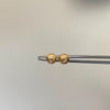Topos media bola diamantada Oro amarillo 18k 0,65 Gr / 6 mm