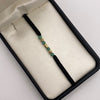 Pulsera tejida Bolas diamantadas 4mm+cilindro+morrallas 4mm Oro amarillo 18k 0,23 Gr