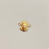 Herraje rostro de jesus  Oro amarillo 18k 0,45 Gr / 1,4 Cm
