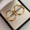 Candonga Entorchada Oro amarillo 18k 1,5 Gr / 2 Cm