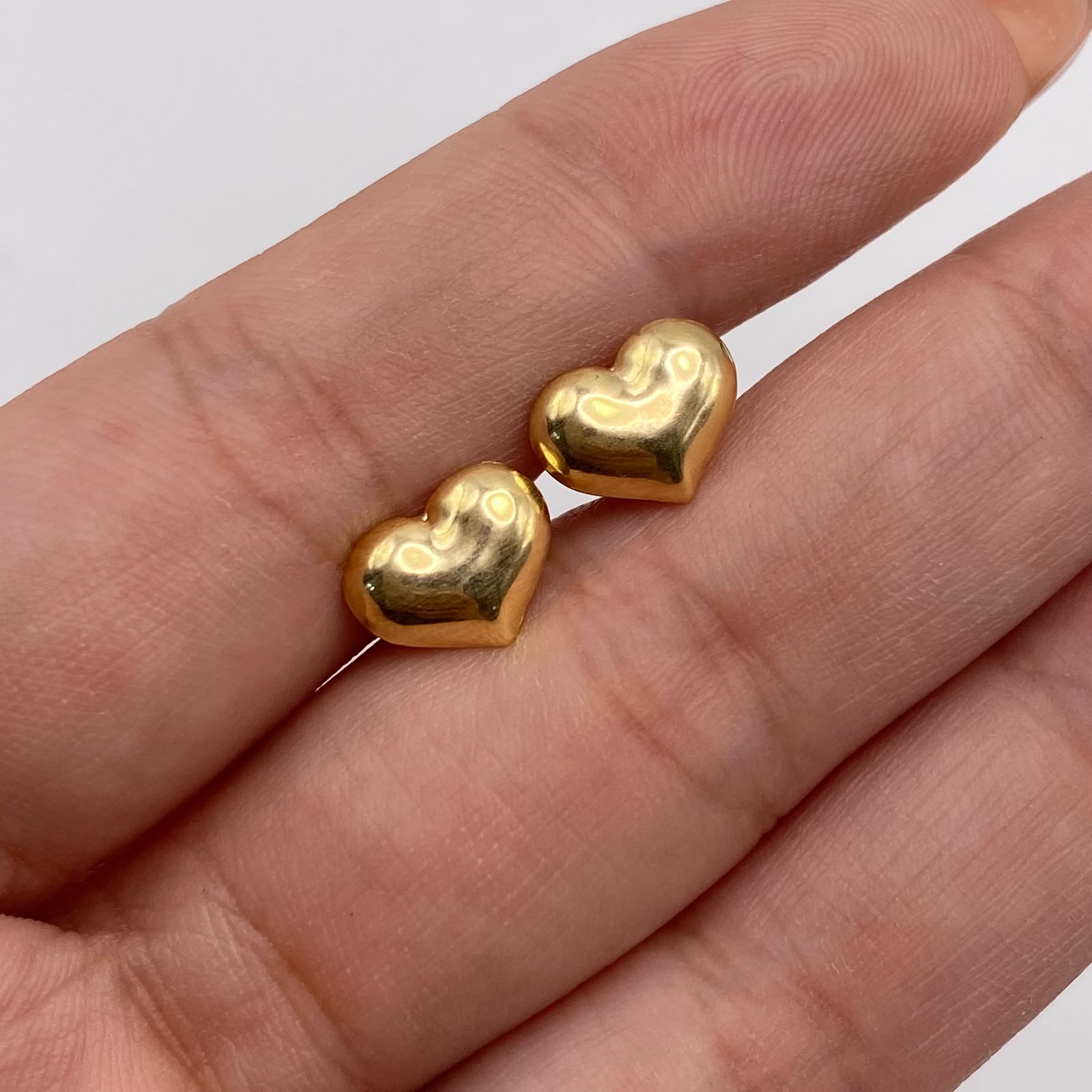 Topos Corazon infllado Oro amarillo 18k 0,95 Gr / 10,1 mm