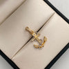 Dije Ancla Casting Oro amarillo y Oro blanco 18k 1,8 Gr / 13,4 mm / 2,3 Cm