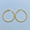 Candonga It diamantada Oro amarillo 18k 1,75 Gr / 3 Cm