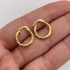 Candonga entorchada Oro amarillo 18k 1,09 Gr / 1,5 Cm