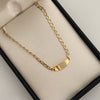 Pulso bebé Placa ovalada Oro amarillo 18k 1,60 Gr / 2,8 mm / 15 Cm Broche 0,30