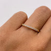 Anillo Churumbela rosa pastel Oro amarillo 18k / Talla 6 1/2 / 1,5 Gr / 1,2 mm