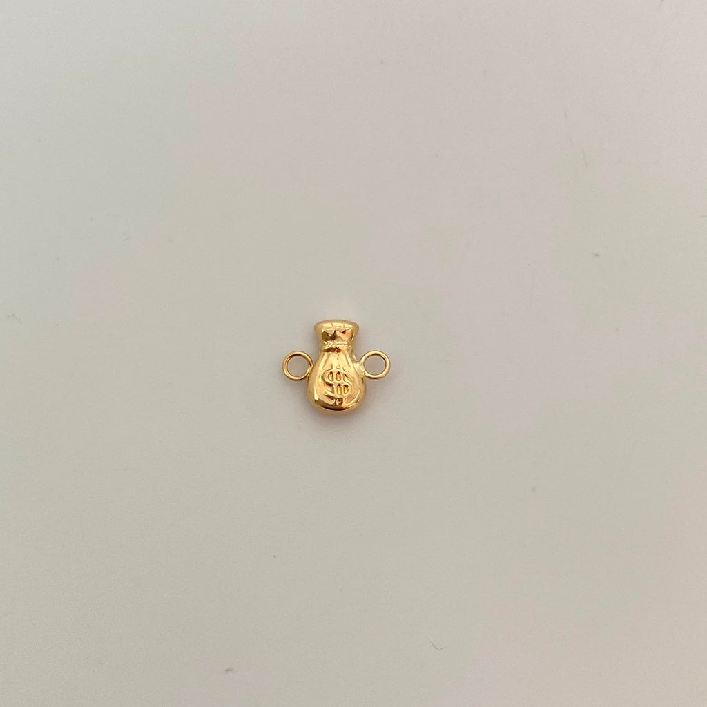 Herraje Bolsa de Valores Oro amarillo 18k 0,45 Gr / 1,3 Cm