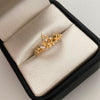 Anillo 15 Corona Casting Blanco Oro amarillo 18k / Talla 6 / 1,5 Gr