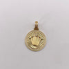 Dije rx diamantado circones blancos Oro amarillo 18k 5,35 Gr / 22,06 mm / 3,5 Cm