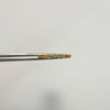Anillo Fila circones blancos Oro amarillo 18k / Talla 7 1/2 / 1,3 Gr / 0,9 mm