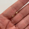Topos con diamante de 0,33ct  Oro amarillo 18k 0,4 Gr / 1,81 mm