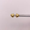 Topos Corazon borde diamantado Oro amarillo 18k 0,75 Gr / 8,2 mm