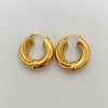 Candonga Medio Entorchada Oro amarillo 18k 6,5 Gr / 2,5 Cm