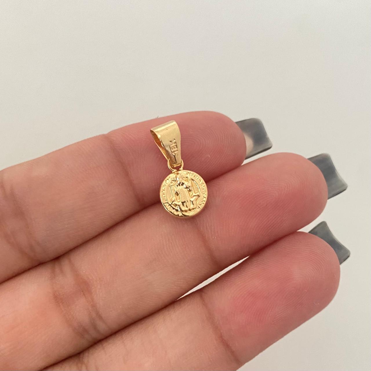 Dije san benito Oro amarillo 18k 0,5 Gr / 1,5 Cm
