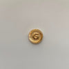 Herraje Letra G Diamantado Oro amarillo 18k 0,5 Gr / 1,1 Cm