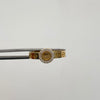 Anillo It circulo central y circones blancos Oro amarillo 18k / Talla 7 1/2 / +3 / 2 Gr