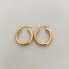 Candonga Lisa Oro amarillo 18k 2,4 Gr / 2 Cm
