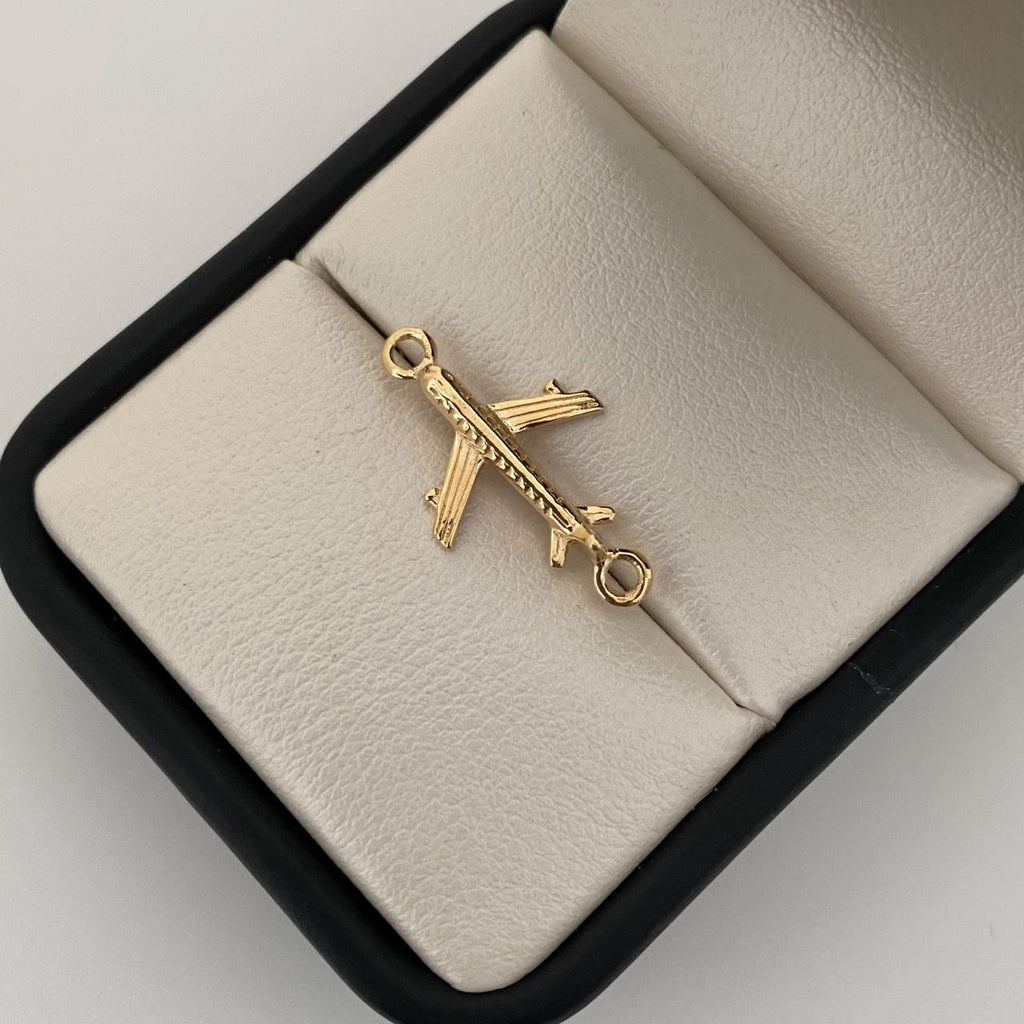 Herraje avion  Oro amarillo 18k 1,25 Gr / 2,2 Cm